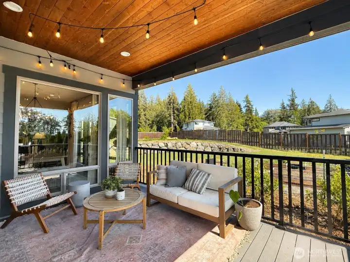 Covered Entertaining Deck