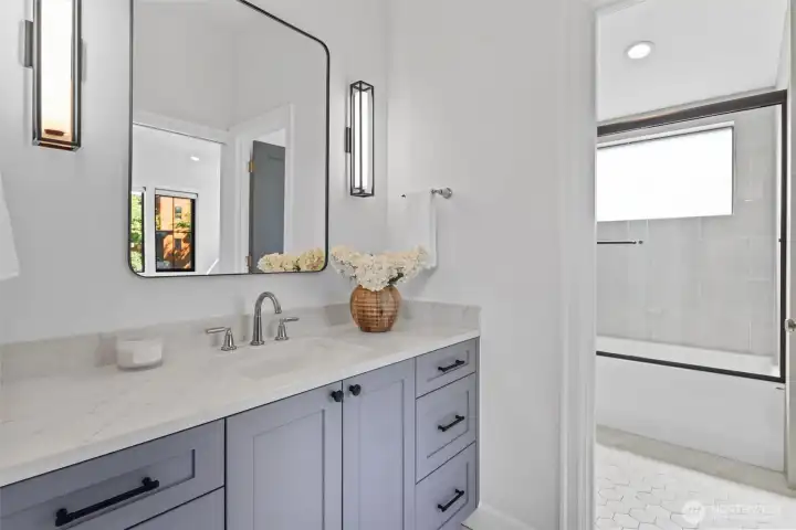 Full Continental Bathroom connected to loft space and Bedroom #2