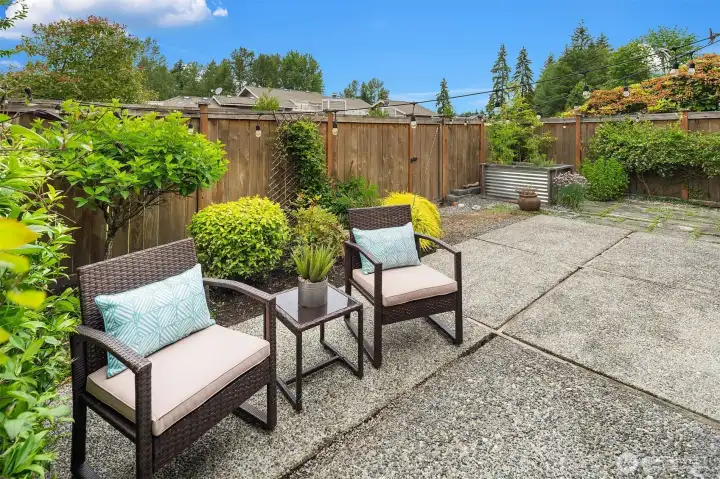 Large sunny patio Large sunny patio