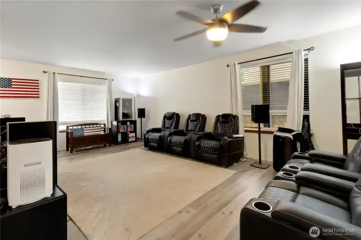 View from the kitchen. So much room!