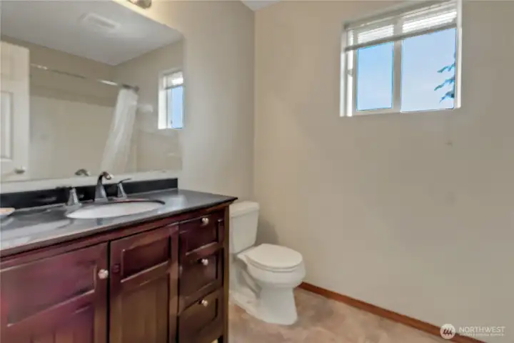 One of the secondary full baths