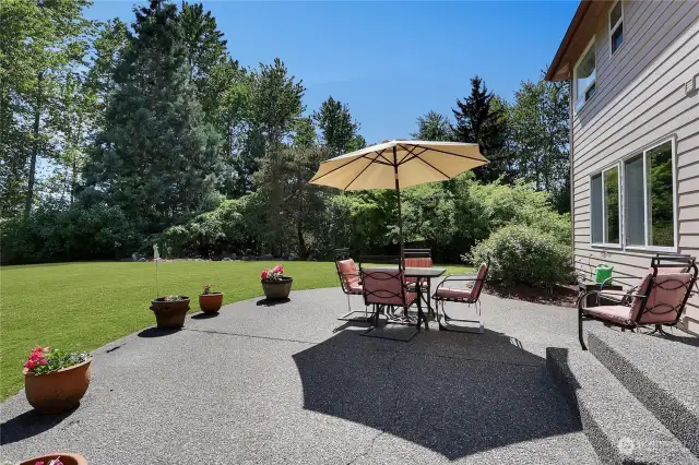 Serenity awaits in this peaceful and spacious back yard with