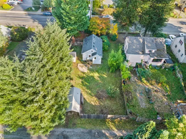 Overhead view of property