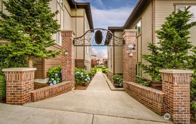 Your Friends enter your courtyard here!