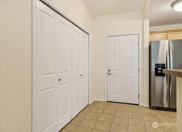 Entrance from inside the unit.