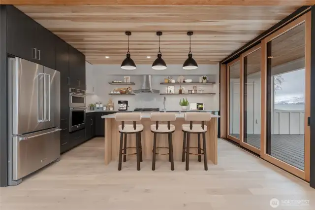 Virtually staged - main floor kitchen