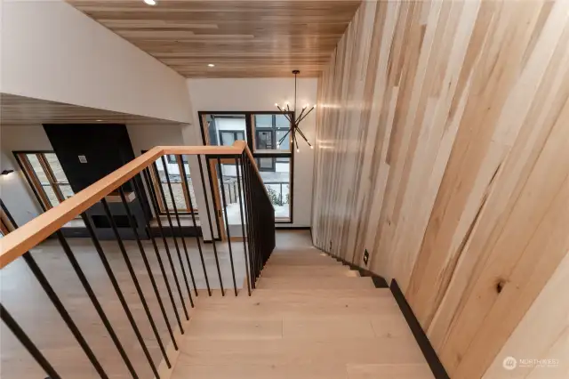 Stairs down to main floor