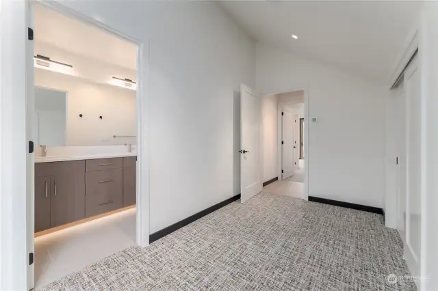 Upstairs second primary bedroom and bathroom