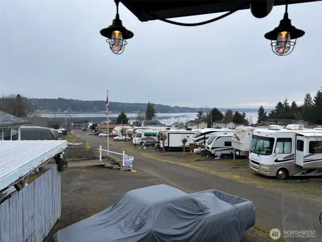 View of sound from the deck.