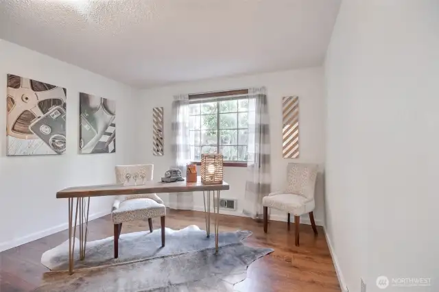 2nd bedroom staged as an office...