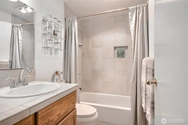 full bathroom across the hall...