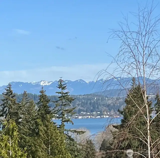 of Lake Sammamish and the Cascade Mountains...