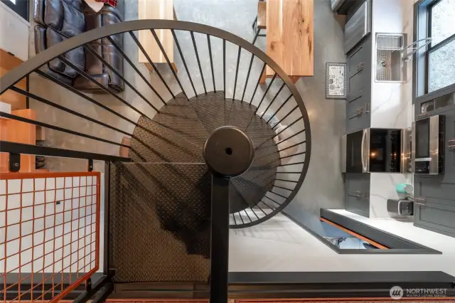 Custom Spiral staircase to loft