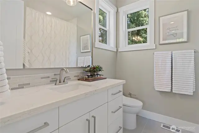 Upper level Bathroom #2.