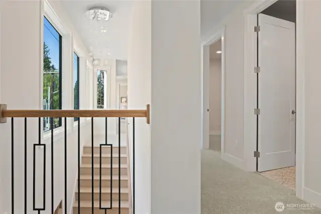 Upper level hallway.