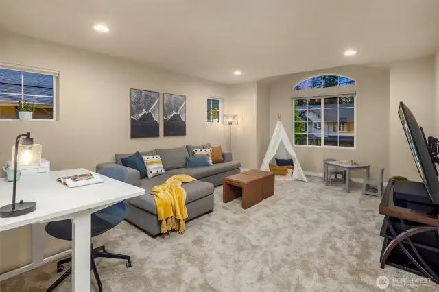 Large loft is the perfect lounge or study space