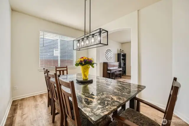 Spacious dining