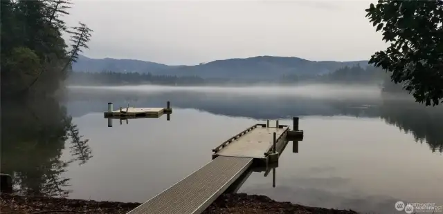 Sunset beach dock