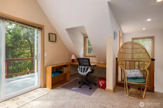 Work from home nook on second floor