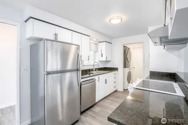Open concept kitchen.