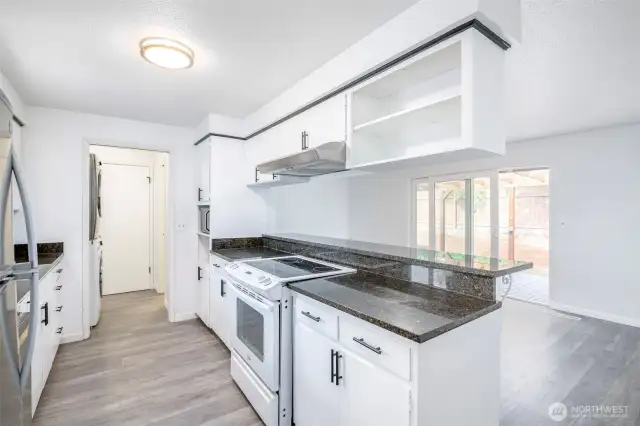 Granite countertops.