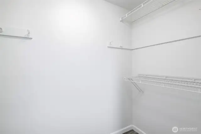 Primary closet.