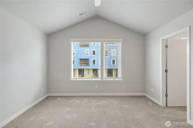 Primary Bedroom- Vaulted Ceilings