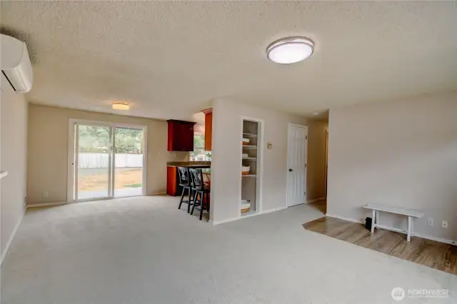 Living room flows nicely to the dining room and kitchen with eating space. Perfect for relaxing or entertaining