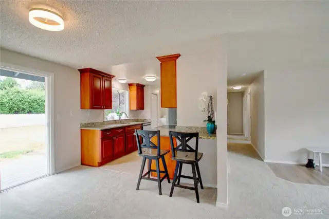 Kitchen with eating space