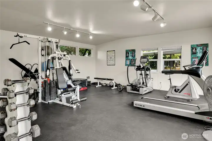 Workout gym located at the Cabana