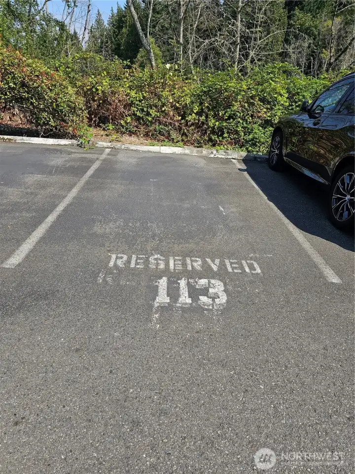 Reserved Parking spot