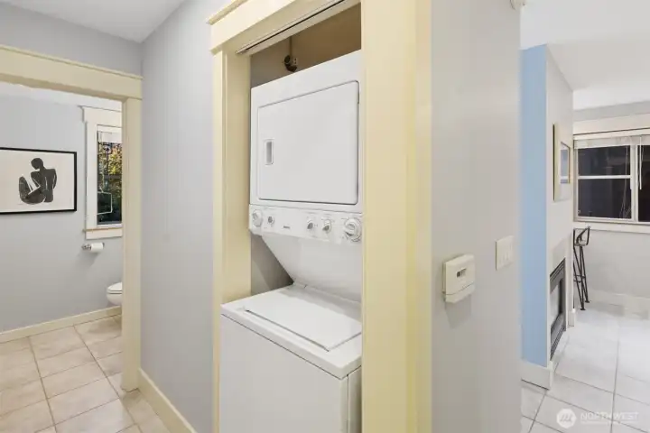 ADU laundry and bathroom
