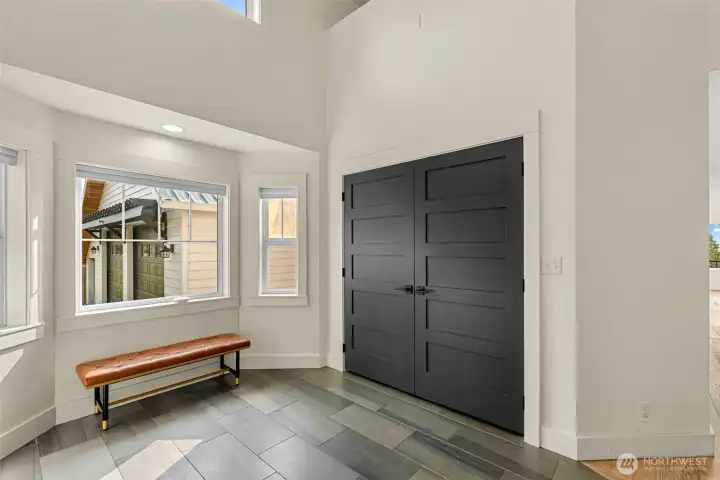 with coat closet/storage & closet organizers