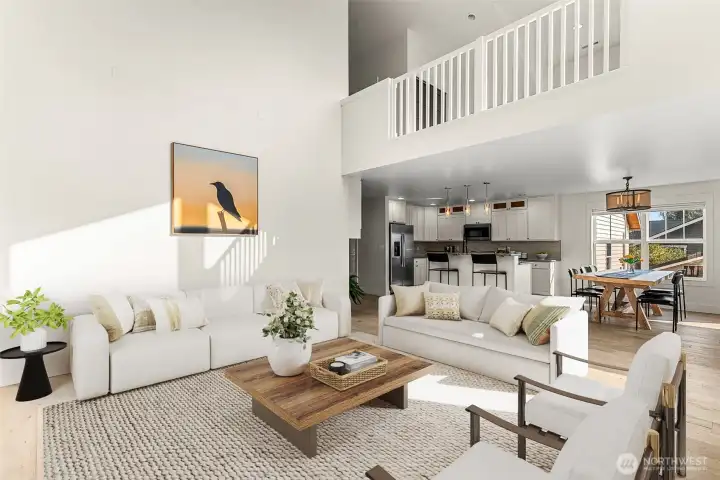 Great Room ~ Virtually Staged