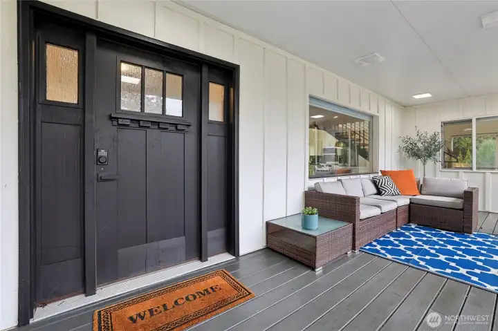 Inviting front porch