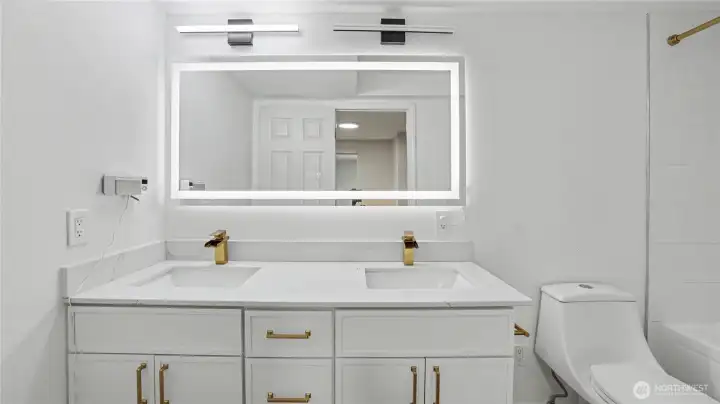 Modern finishes complement timeless design.