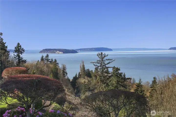Gorgeous views of Puget Sound define this rare piece of land (nearly 2 acres).