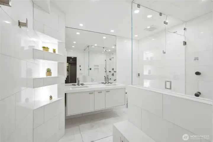 Remodeled bathroom.