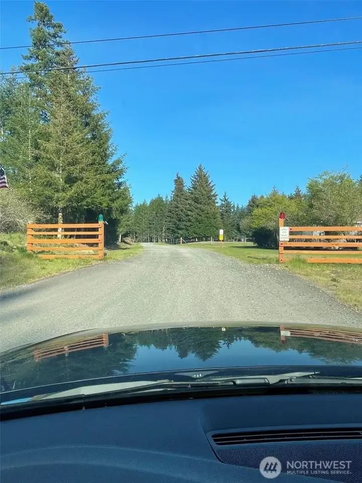 This is the Easement entrance and the one that is used.