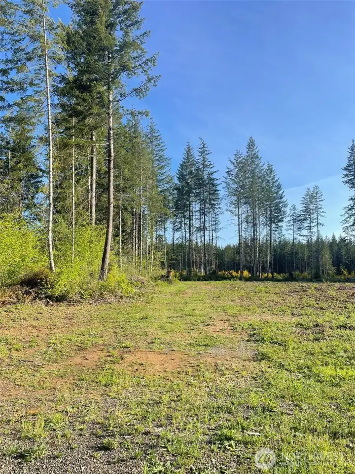 View across the front parallel to the road.