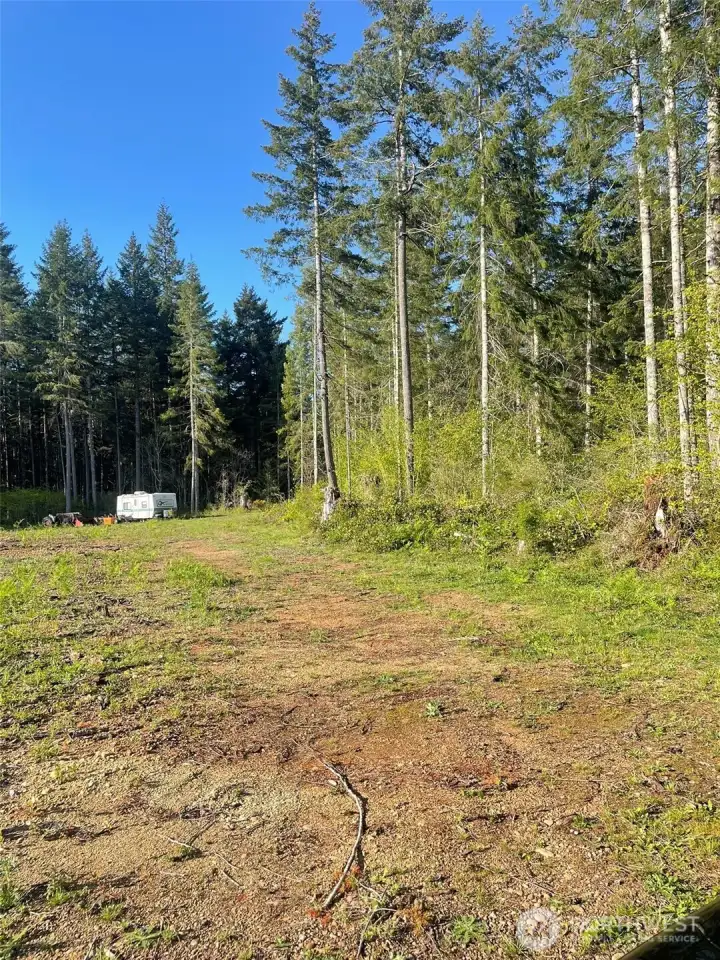 View from corner of property.