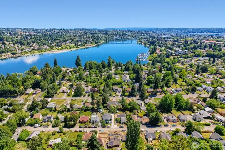 Looking back towards the Manette bridge & Bridgeview Marina in Anderson Cove