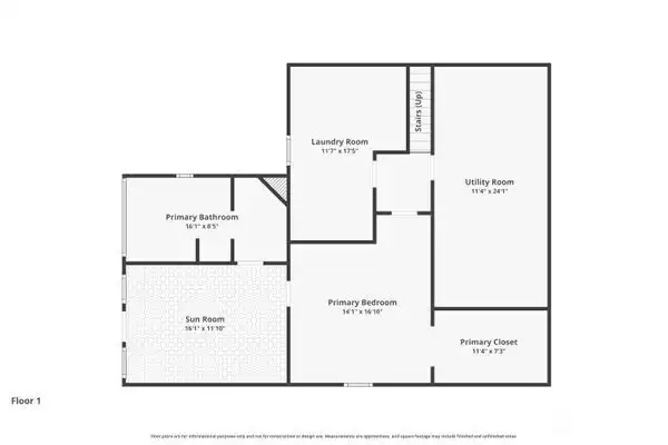 Lower level floor plan