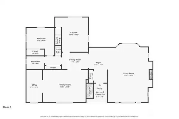 Main level floor plan