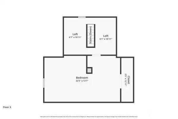 Upper level floor plan