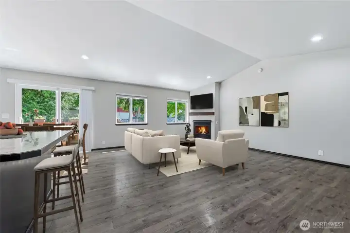 Virtually staged: another way to orient the living room furniture