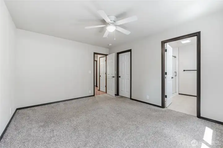 Professionally cleaned wall-to-wall carpet
