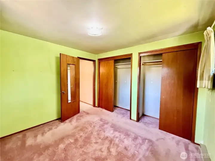 Primary with ample closet space