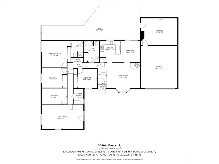Room across from laundry is STORAGE, not Bedroom.