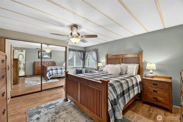 Primary Bedroom connected to large bathroom
